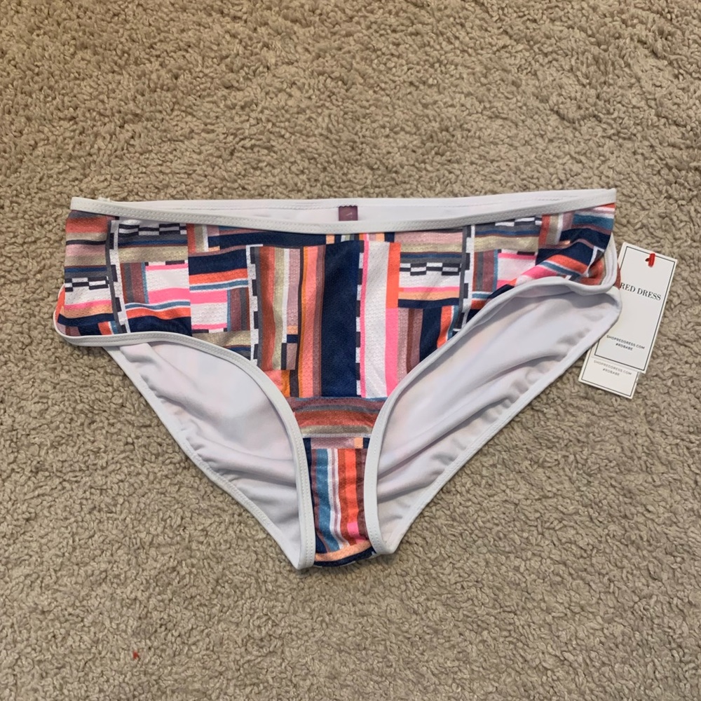 Red Dress Retro Bikini Bottoms